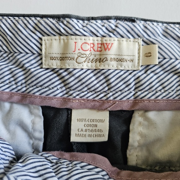 J. Crew Chino Shorts Womens 6 Dark Gray 100% Cotton Broken-In - Picture 3 of 4